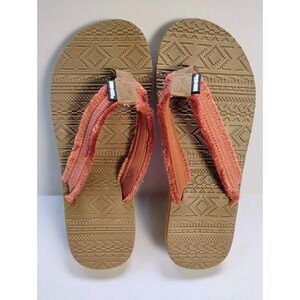 Lukees by MUK LUKS Women's Size 8‎ Sandals Fringe T-Strap Bohemian Aztec